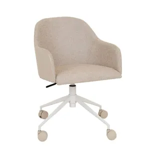 Riley Office Chair - Feather Speckle - Sandstone PU by null, a Chairs for sale on Style Sourcebook