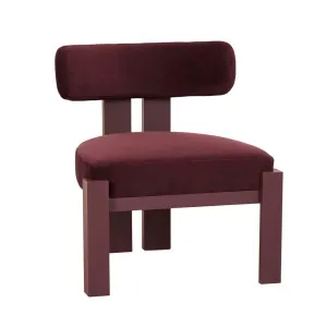 Ninette Occasional Chair - Plum Velvet - Shiraz by null, a Chairs for sale on Style Sourcebook