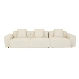 Airlie Slab 4 Seater Sofa - Buttercream by null, a Sofas for sale on Style Sourcebook