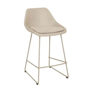 Cooper Barstool - Sandstone PU - Almond Milk by null, a Bar Stools for sale on Style Sourcebook
