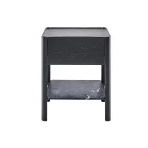 Sketch Tye Marble Bedside - Black Marble - Black Onyx by null, a Bedside Tables for sale on Style Sourcebook