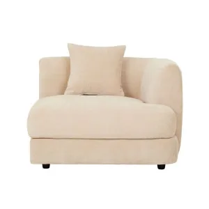 Madrid Curve Left Chaise Sofa - Soft Wheat by null, a Sofas for sale on Style Sourcebook
