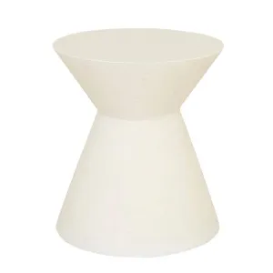 Granada Hourglass Side Table - White Fleck by null, a Tables for sale on Style Sourcebook