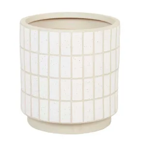 Hanson Alo Planter - White Speckle Tile by null, a Plant Holders for sale on Style Sourcebook