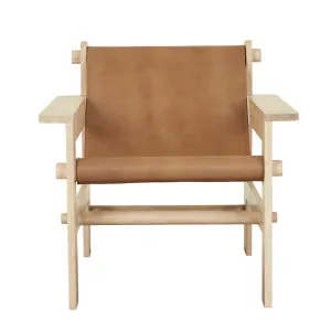 Vista Occasional Chair - Vintage Caramel - Natural Oak by null, a Chairs for sale on Style Sourcebook