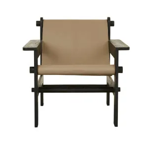 Vista Occasional Chair - Vintage Taupe - Black Oak by null, a Chairs for sale on Style Sourcebook