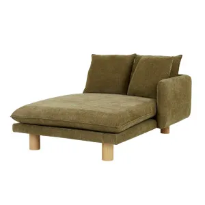Vittoria Elliot Corner Sofa - Copeland Olive - Natural Ash Veneer by null, a Sofas for sale on Style Sourcebook