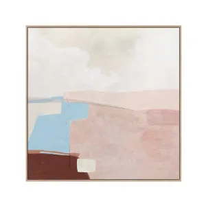 Abstract Vista Hand-Painted Wall Art - Whisper Pink by null, a Mirrors for sale on Style Sourcebook