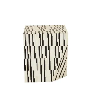 Zafina Rise Side Table - Natural - Black by null, a Side Table for sale on Style Sourcebook