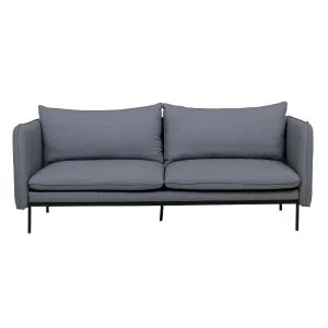 Vittoria Curve 3 Seater Sofa - Prussian - Black by null, a Sofas for sale on Style Sourcebook