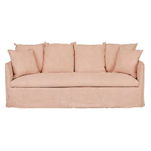 Vittoria Slip Cover 3 Seater Sofa - Eames Blush by null, a Sofas for sale on Style Sourcebook