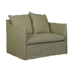 Vittoria Slip Cover Sofa Chair - Eames Olive by null, a Chairs for sale on Style Sourcebook