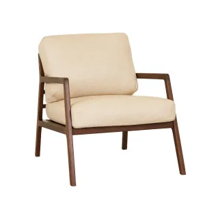 Sketch Nysse Occasional Chair - Limestone Leather - Smoked Oak by null, a Chairs for sale on Style Sourcebook