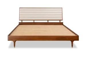 Manhattan King Bed Frame, Walnut, by Lounge Lovers by Lounge Lovers, a Beds & Bed Frames for sale on Style Sourcebook