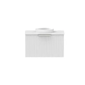 Mosman Mini Vanity With Basin 600mm 1 Door, Ultra White Matte & Bright White | Made From MDF In Matte White By Raymor by Raymor, a Vanities for sale on Style Sourcebook