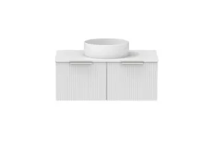 Mosman Vanity With Basin 900mm 2 Draw, Ultra White Matte & Bright White | Made From MDF In Matte White By Raymor by Raymor, a Vanities for sale on Style Sourcebook