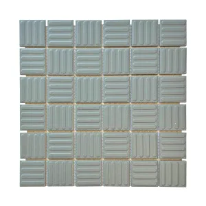 Regency Sage Contour Embossed Textured Mosaic Tile by null, a Outdoor Tiles & Pavers for sale on Style Sourcebook