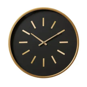 Fletcher Wall Clock Black - 60cm x 6cm by null, a Clocks for sale on Style Sourcebook