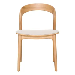 Inca Dining Chair in PU White / Ash Natural by OZ Design, a Dining Chairs for sale on Style Sourcebook