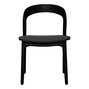Inca Dining Chair in PU Black / Ash Black by OZ Design, a Dining Chairs for sale on Style Sourcebook