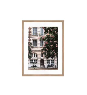 Facade and Flowers Framed Wall Art 80cm x 60cm by Luxe Mirrors, a Artwork & Wall Decor for sale on Style Sourcebook