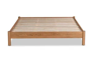 Ollie Queen Bed Base Frame, Oak, by Lounge Lovers by Lounge Lovers, a Beds & Bed Frames for sale on Style Sourcebook