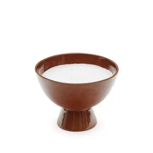 Sapira Ceramic Candle in Brown Ø 20 cm by null, a Garden Decor for sale on Style Sourcebook