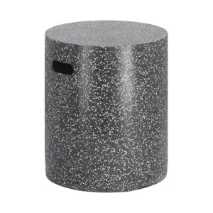 Jenell outdoor terrazzo footrest in black, Ø 35 cm by null, a Outdoor Chairs for sale on Style Sourcebook