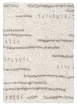Mandisa Cream & Beige Tribal Shag Rug by Miss Amara, a Shag Rugs for sale on Style Sourcebook