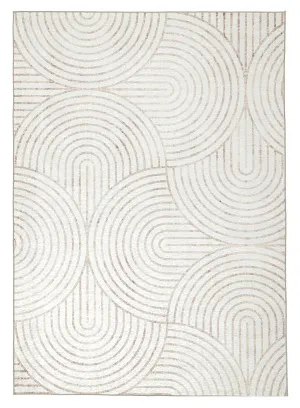 Adlin Beige Cream Indoor Outdoor Washable Rug by Miss Amara, a Contemporary Rugs for sale on Style Sourcebook