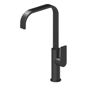 Ruki Sink Mixer Gooseneck 200 Matte Black by null, a Kitchen Taps & Mixers for sale on Style Sourcebook