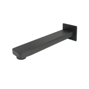 Flores Bath Outlet Straight 210 Matte Black by null, a Bathroom Taps & Mixers for sale on Style Sourcebook