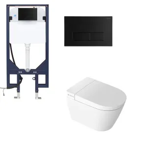 Novus Smart WH Suite P Trap Square Metal Matte Black Button by null, a Toilets & Bidets for sale on Style Sourcebook