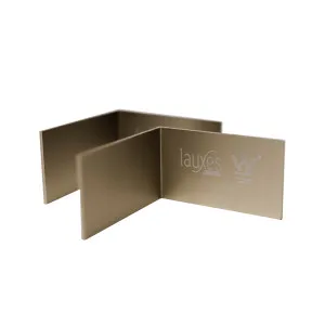 Lauxes Standard Tile Insert Floor Grate & Next Generation Floor Grate Corner Joiner 90 degree 26mm High (Pack of 2) - Brushed Nickel by null, a Shower Grates & Drains for sale on Style Sourcebook