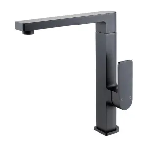 Flores Sink Mixer Square Neck 196 Matte Black by null, a Kitchen Taps & Mixers for sale on Style Sourcebook