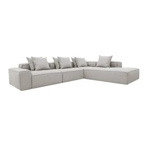 Riley Boucle Pumice Modular Sofa - Arm, 2x Armless, Corner, Right Terminal by null, a Sofas for sale on Style Sourcebook