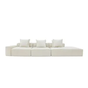 Riley Muse Flax Modular Sofa - 1x Arm, 2x Armless, 1x Right Terminal by null, a Sofas for sale on Style Sourcebook