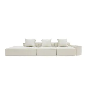 Riley Muse Flax Modular Sofa - 1x Arm, 2x Armless, 1x Left Terminal by null, a Sofas for sale on Style Sourcebook