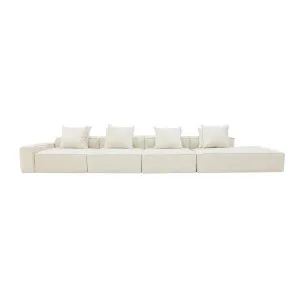 Riley Muse Flax Modular Sofa - 1x Arm, 3x Armless, 1x Right Terminal by null, a Sofas for sale on Style Sourcebook