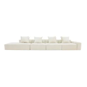 Riley Muse Flax Modular Sofa - 1x Arm, 3x Armless, 1x Left Terminal by null, a Sofas for sale on Style Sourcebook