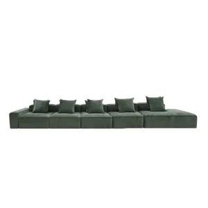Riley Muse Forest Modular Sofa - 1x Arm, 4x Armless, 1x Right Terminal by null, a Sofas for sale on Style Sourcebook
