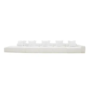 Riley Muse Frost Modular Sofa - 1x Arm, 4x Armless, 1x Left Terminal by null, a Sofas for sale on Style Sourcebook