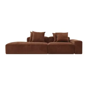 Riley Muse Rust Modular Sofa - 1x Arm, 1x Armless, 1x Left Terminal by null, a Sofas for sale on Style Sourcebook