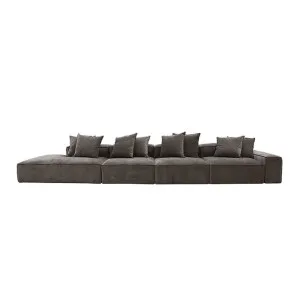 Riley Muse Mink Modular Sofa - 1x Arm, 3x Armless, 1x Left Terminal by null, a Sofas for sale on Style Sourcebook