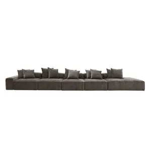 Riley Muse Mink Modular Sofa - 1x Arm, 4x Armless, 1x Right Terminal by null, a Sofas for sale on Style Sourcebook