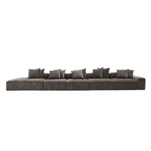 Riley Muse Mink Modular Sofa - 1x Arm, 4x Armless, 1x Left Terminal by null, a Sofas for sale on Style Sourcebook