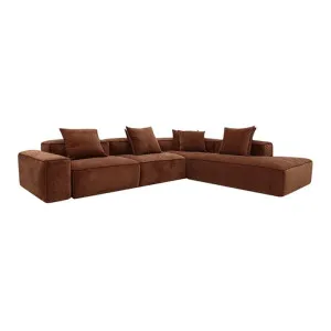 Riley Muse Rust Modular Sofa - Arm, 2x Armless, Corner, Right Terminal by null, a Sofas for sale on Style Sourcebook