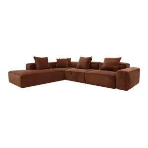 Riley Muse Rust Modular Sofa - Arm, 2x Armless, Corner, Left Terminal by null, a Sofas for sale on Style Sourcebook
