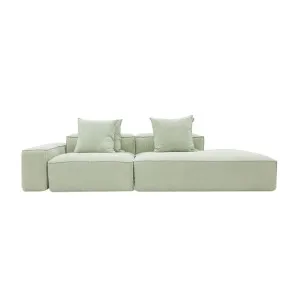 Riley Linen Oatmeal Modular Sofa - 1x Arm, 1x Armless, 1x Right Terminal by null, a Sofas for sale on Style Sourcebook