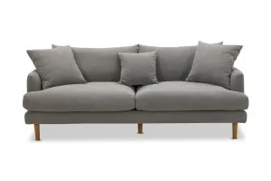 Hampton MKII 3 Seat Sofa, Grey, by Lounge Lovers by Lounge Lovers, a Sofas for sale on Style Sourcebook